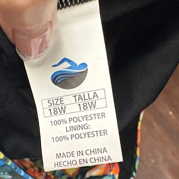 Floral Black Women's One Piece Swimsuit - Picture 5 of 5